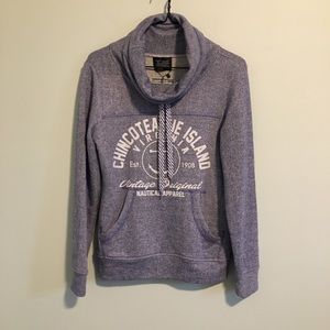 Chincoteague Island Virginia Cowl Neck Sweater S